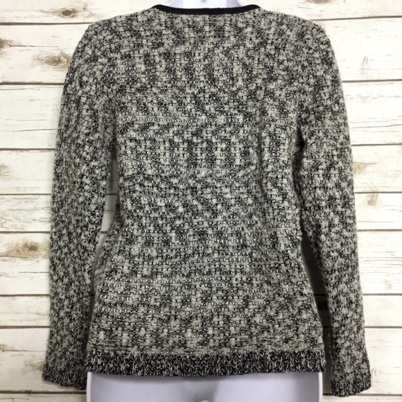 Wool Blend Knit Cardigan Sweater Ann Taylor LOFT - Picture 4 of 8